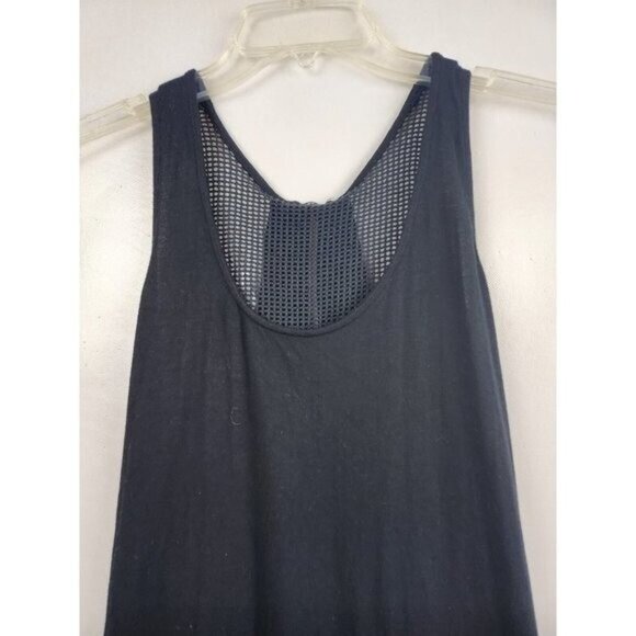 LA Made Womens Tunic Top Small Black Sleeveless Mesh Back Jersey Grunge Casual - Picture 2 of 6